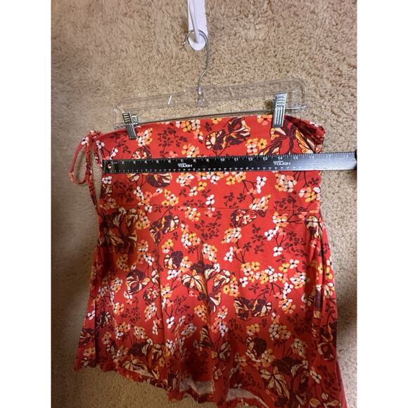 Patagonia Red Floral Circle Skirt Pull On Sz L Outdoor Hiking Camping Gorpcore - Picture 16 of 16